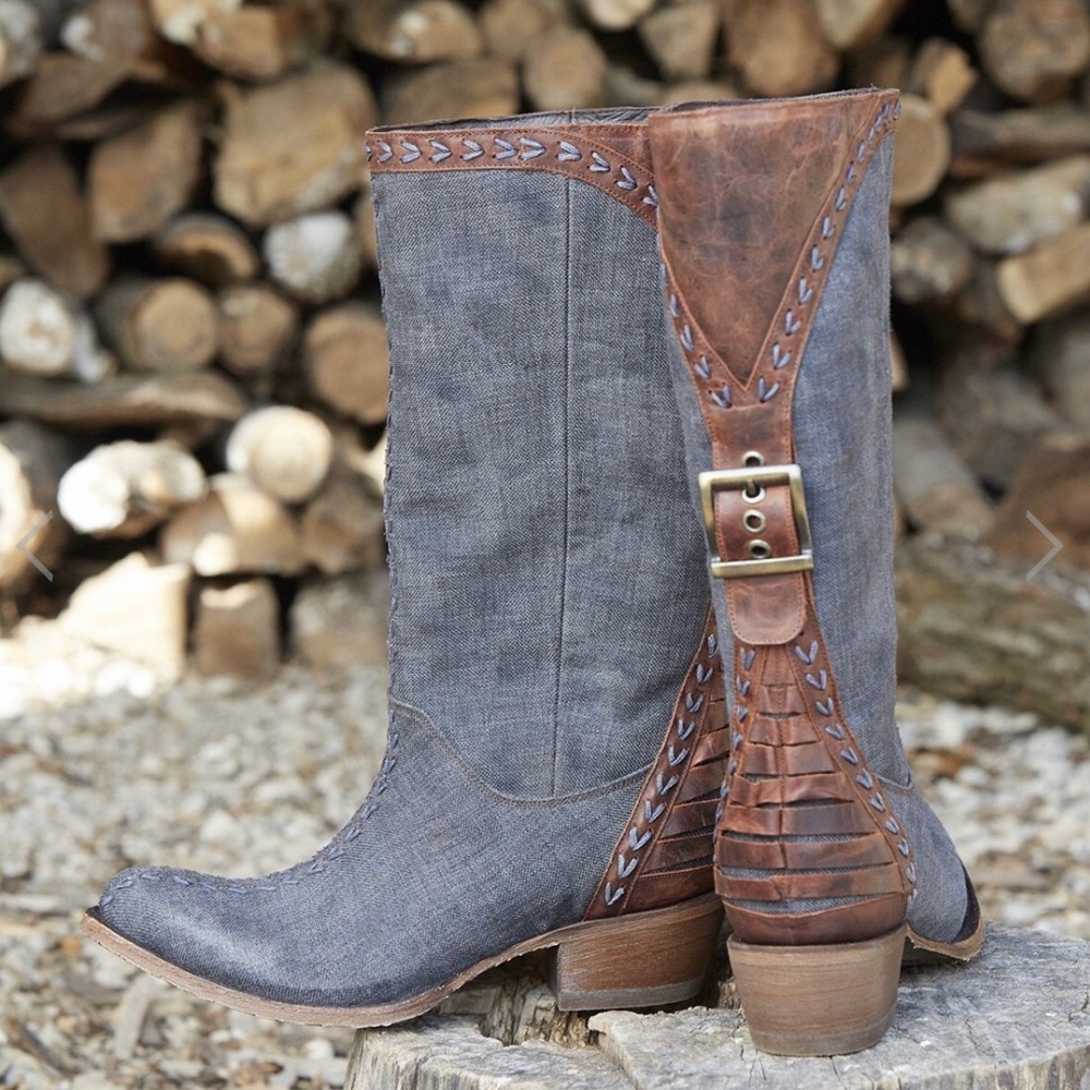 🆕 LANE BOOTS | Coachella Nightfall Denim Boots - Picture 2 of 2